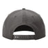 Back view of the All Day Fire embroidered rope snapback hat with adjustable snapback closure. Grey crown with white rope, perfect for camping and lake days.