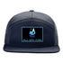 Navy Richardson 168 7 panel snapback featuring the All Day Fire Outfitters logo patch. Comfortable and durable camping and outdoor snapback hat.