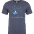 Vintage navy tee with Michigan Edition design featuring All Day Fire logo and Michigan outline. Perfect for camping and Pure Michigan living.