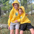 Daisy yellow youth camping hoodie with bold All Day Fire Outfitters logo on front. Soft cotton poly blend made for outdoor comfort and family adventures.
