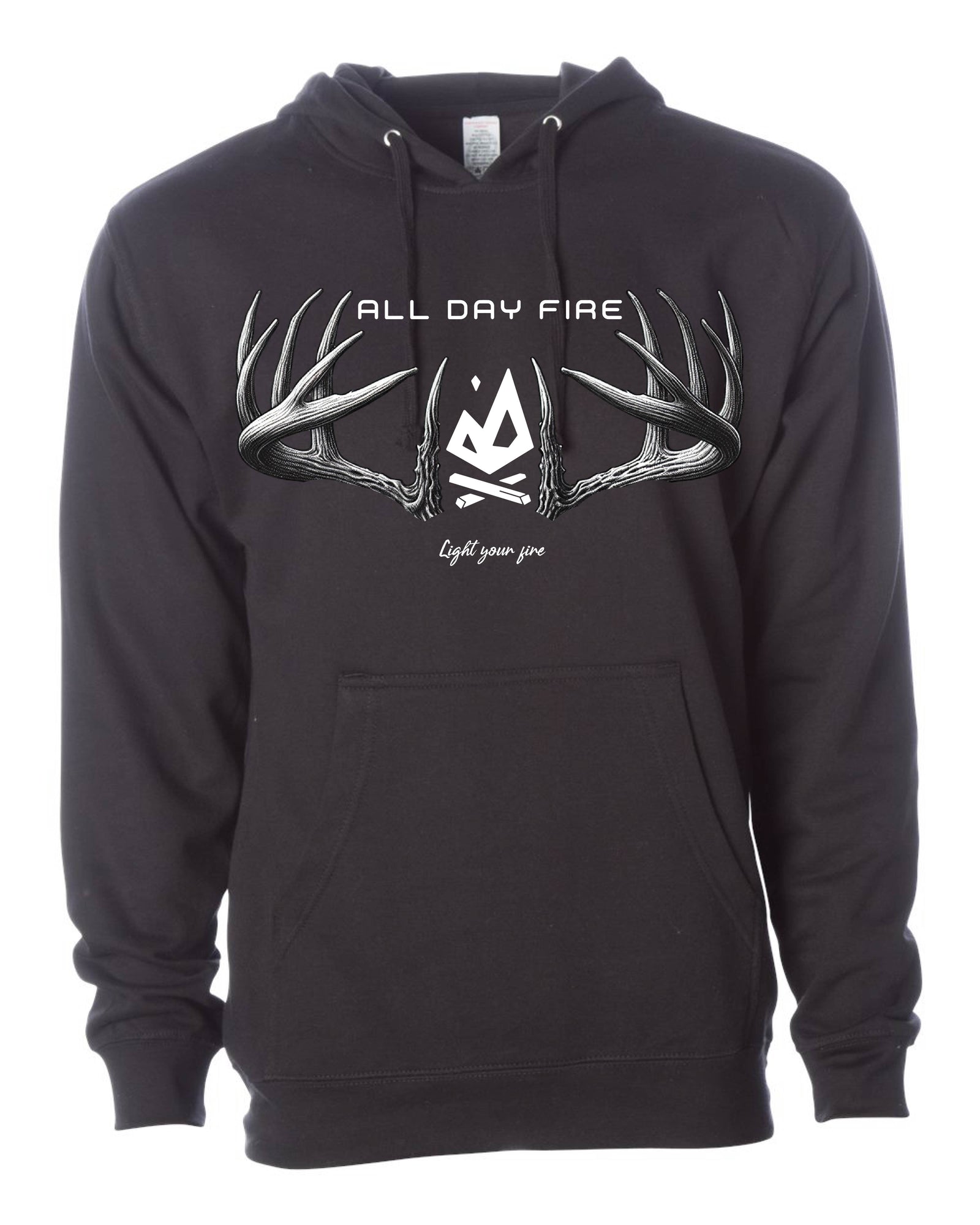 Deer Camp Hoodie Black