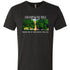 Black Champagne Hill Oscoda Michigan t shirt inspired by the Au Sable River and Northern Michigan river life.